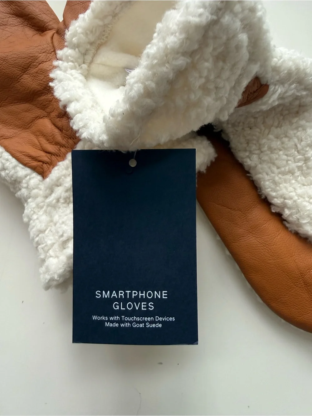 NWT GAP Sherpa Trapper Hat and Mittens Set Cream